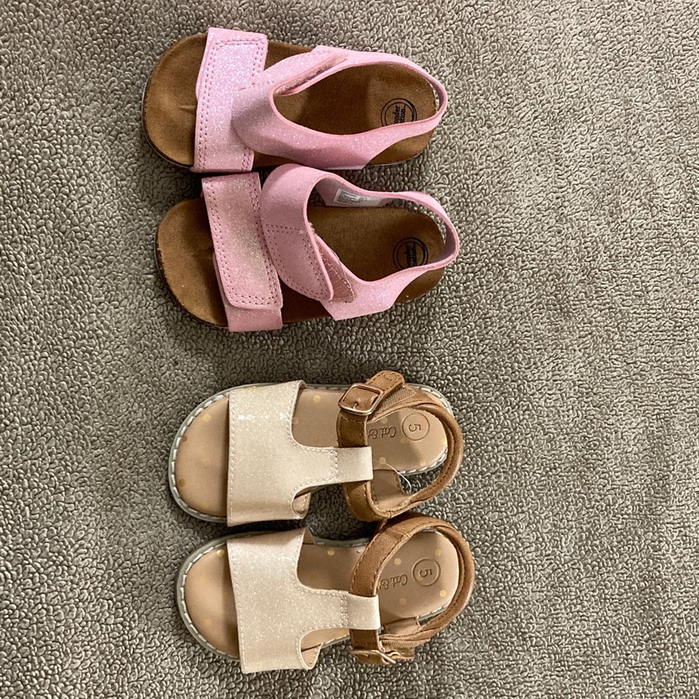 Cat & Jack Pink and Cream Kids Sandals